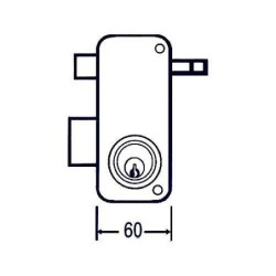 CERRADURA SOBREPONER 2556 AP 60 DCHA. MCM