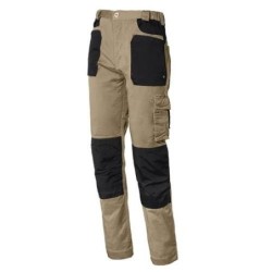 PANTALON 8730C STRETCH BEIG/ NEGRO TALLA 3XL