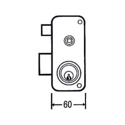 CERRADURA SOBREPONER 2556 BPR 60 IZDA. MCM