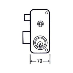 CERRADURA SOBREPONER 2556 BPR 70 IZDA. MCM