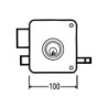 CERRADURA SOBREPONER 2525 PR 100 DCHA. MCM