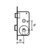 CERRADURA EMBUTIR 1501-2P 45 MCM
