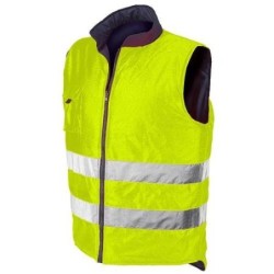 CHALECO REVERSE AZUL/AMARILLO FLUOR 4069 TALLA L