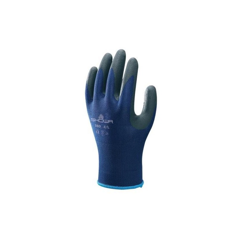 GUANTE NITRILO MICROPOROSO NYLON SHOWA SH380-M