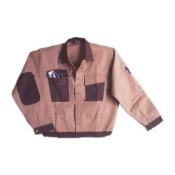 CAZADORA CON CODERAS BEIG/MARRON TALLA S