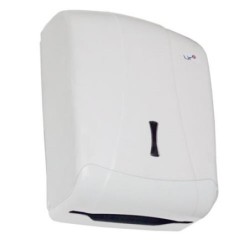 DISPENSADOR TOALLAS ZIG-ZAG BLANCO