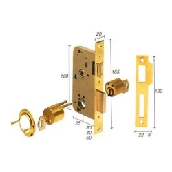 CERRADURA EMBUTIR 2000/30 HL TESA