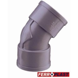 CODO PVC GRIS HM.-HM. 45  32 MM. 205272