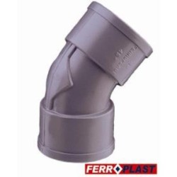 CODO PVC GRIS HM.-HM. 45  40 MM. 205273