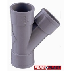INJERTO PVC GRIS HM.-HM. 45  40 MM. 205334