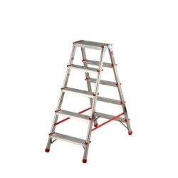 TABURETE ALUMINIO DOBLE SUBIDA 4 PELDAÑOS BA230