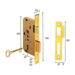 CERRADURA EMBUTIR 2002/40 HL TESA