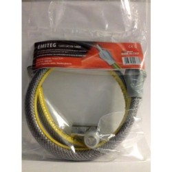 KIT CONEXION ESPIROMETALICO 1M.COCINA C/VALVULA