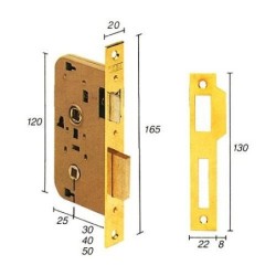 CERRADURA EMBUTIR 2004/40 HL TESA