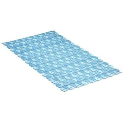 ALFOMBRA BAÑO PVC 70X36 AZUL 5510200