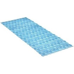 ALFOMBRA BAÑO PVC ANTIDESLIZANTE 36X97CMS AZUL