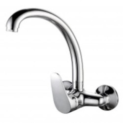 GRIFO FREGADERO ALTO MURAL 15CM MONOM MURAL CROMO