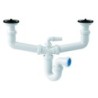 SIFON CURVO CENTRAL S-49 DOBLE EXTENSIBLE 1 1/2"