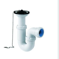 SIFON LAVABO BIDE CURVO S-90 21/2'X63MM C/VALVULA