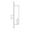 CERRADURA PUERTA METALICA 2241/25/3AI TESA