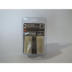 RECAMBIOS MINI RODILLO VELOUR 6 (2 UNIDADES)