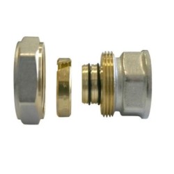 ENLACE COMPRESION RECTO HEMBRA COBRE 18X3/4