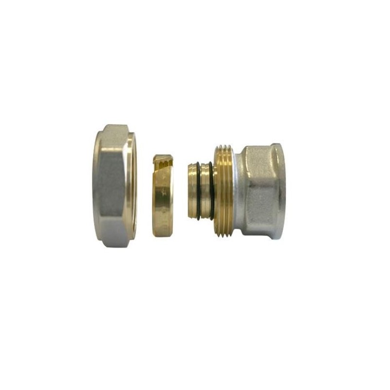 ENLACE COMPRESION RECTO HEMBRA COBRE 18X3/4
