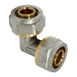 ENLACE COMPRESION CODO MULTICAPA DN20