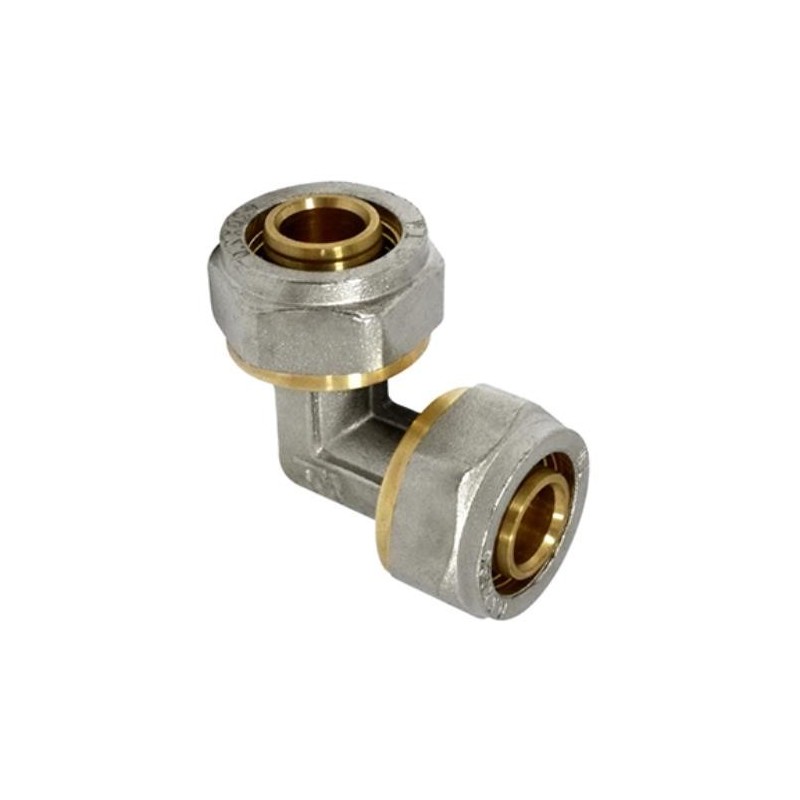 ENLACE COMPRESION CODO MULTICAPA DN25