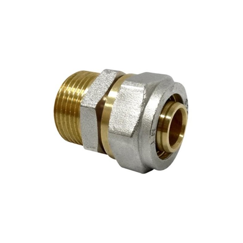 ENLACE RECTO ROSCA MACHO MULTICAPA DN16X1/2