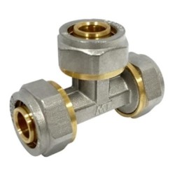 ENLACE COMPRESION T MULTICAPA DN25