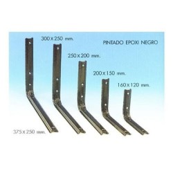 ESCUADRA NEGRO 250X200 0210012250
