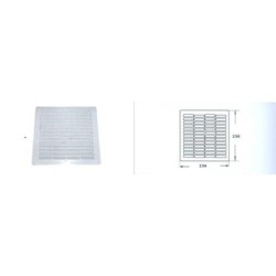 REJILLA PLANA BLANCA 20X20 R171