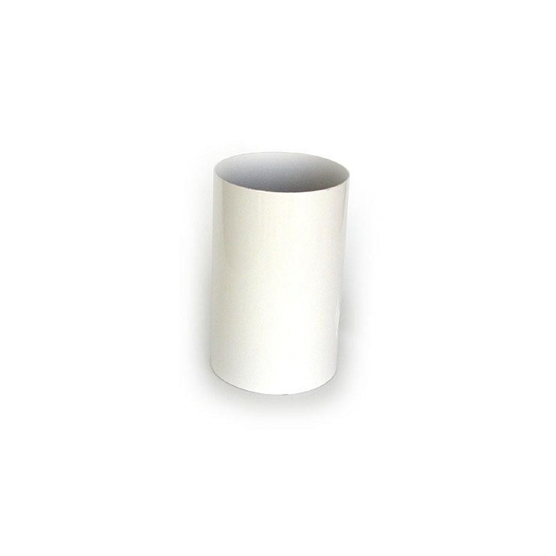TUBO LISO 100 CM. 125 MM. ALUMINIO BLANCO