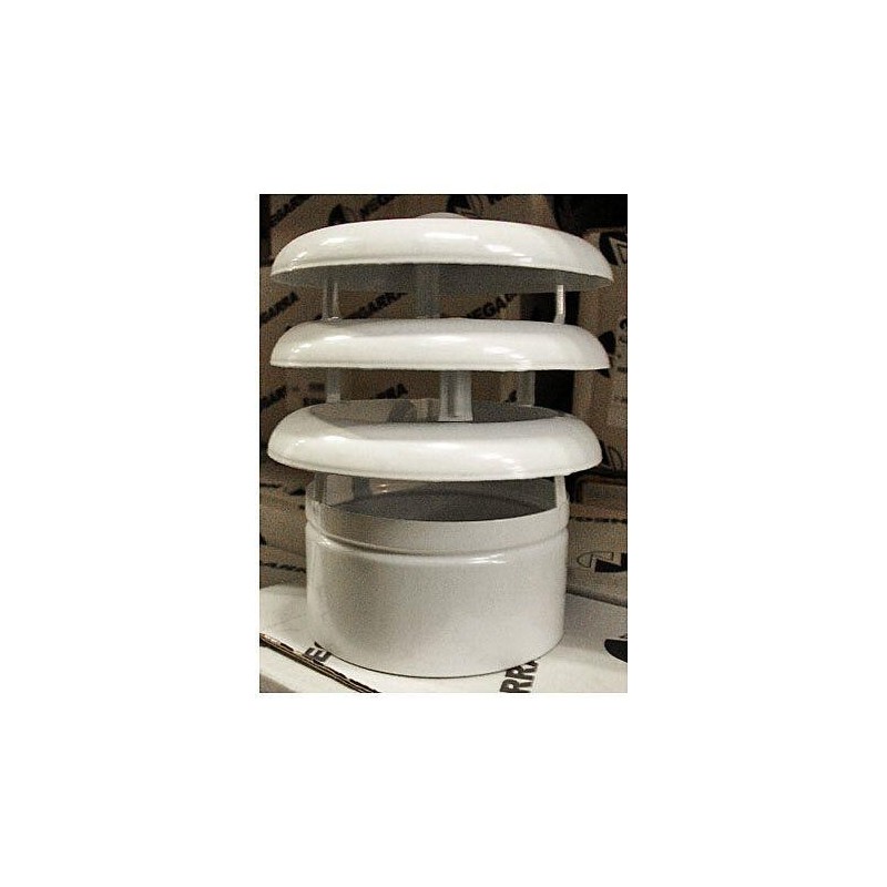 DEFLECTOR 3 AROS 125 MM. ALUMINIO BLANCO