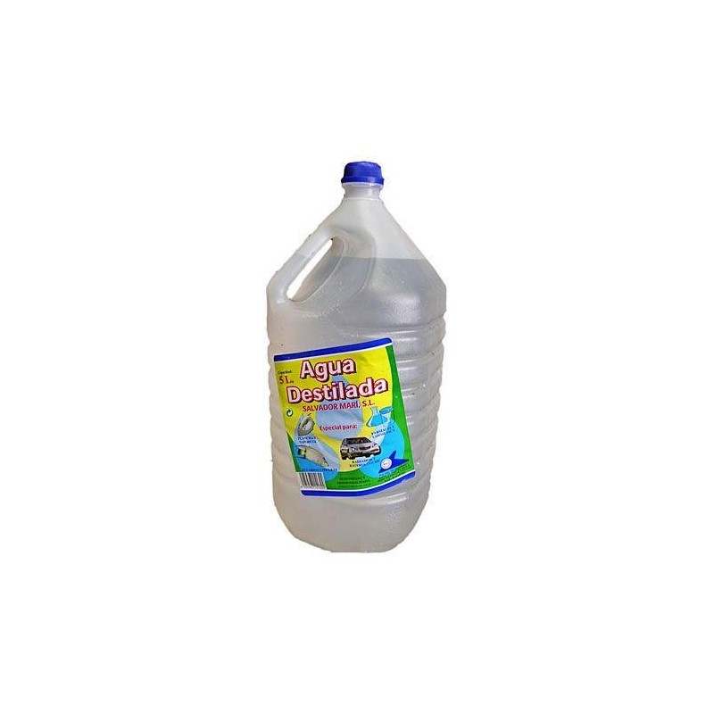 BOTELLA AGUA DESTILADA 5 L. MARI
