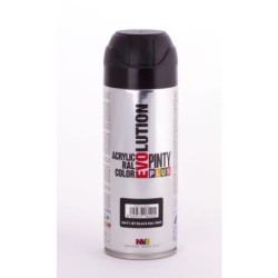 PINTURA SPRAY PINTY PLUS NEGRO MATE RAL 9005 520ML
