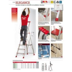 ESCALERA TIJERA 4 PELDAÑOS ELEGANCE EN944