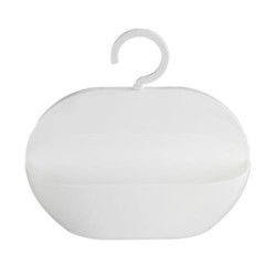 CESTO DUCHA COCKTAIL CON GANCHO BLANCO 22135