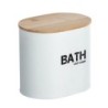 CESTA DE BAÑO CON TAPA GARA BLANCO 23699