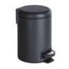 CUBO DE PEDAL PARA COSMETICA LEMAN, NEGRO, 3 LTS.
