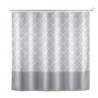 CORTINA DE DUCHA 180X200 POLIESTER GRIS 24687100