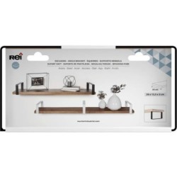 ESCUADRA BALDA INDUSTRIAL DECORATIVA 25MM NEGRO
