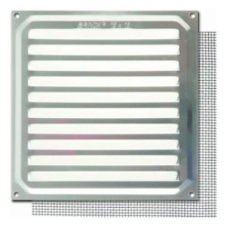 REJILLA CON MOSQUITERA 17X17 CM. ALUMINIO B73025A