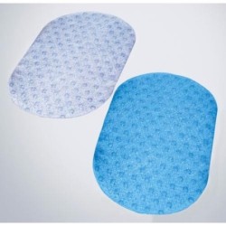 ALFOMBRA BAÑO BRILLANTINA AZUL 39X69 21622