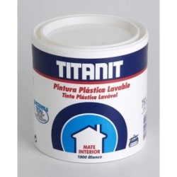 PINTURA PLASTICA INT. MATE BCO.TITANIT 750 ML.