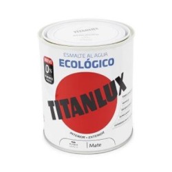 ESMALTE AL AGUA ECO NEGRO MATE 750ML