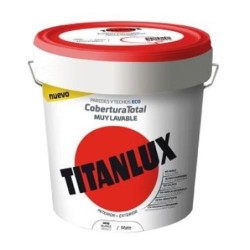 PINTURA PLASTICA COBERTURA TOTAL BLANCO MATE 4L.