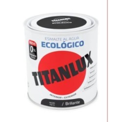 ESMALTE AL AGUA ECO NEGRO BRILLO 250ML