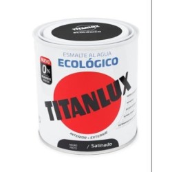 ESMALTE AL AGUA ECO NEGRO SATINADO 250ML